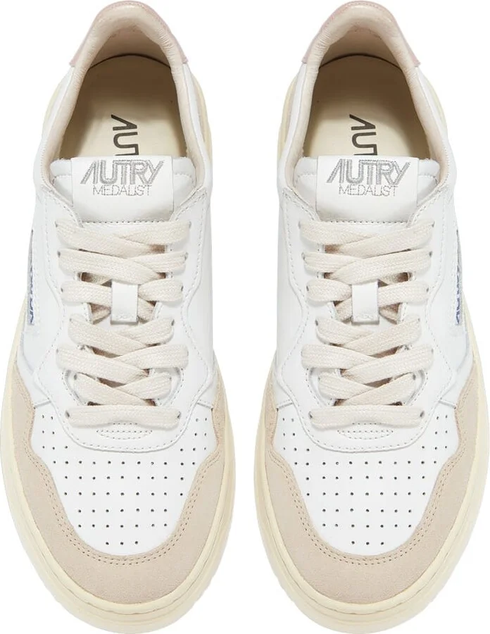 Medalist Low Leat Suede Wht Pow - Image 5