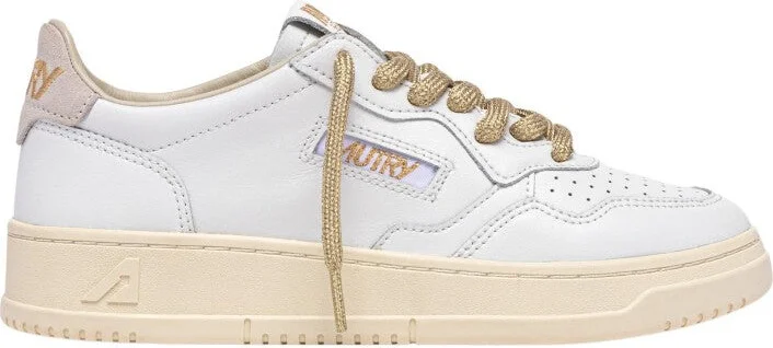 Medalist Low Leat Swoll Wht Wht Sneakers