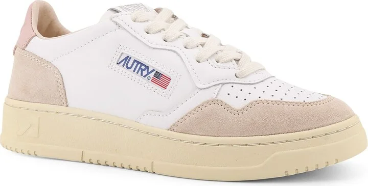 Medalist Low Leather Low-top Sneakers With Suede Inserts - Image 2