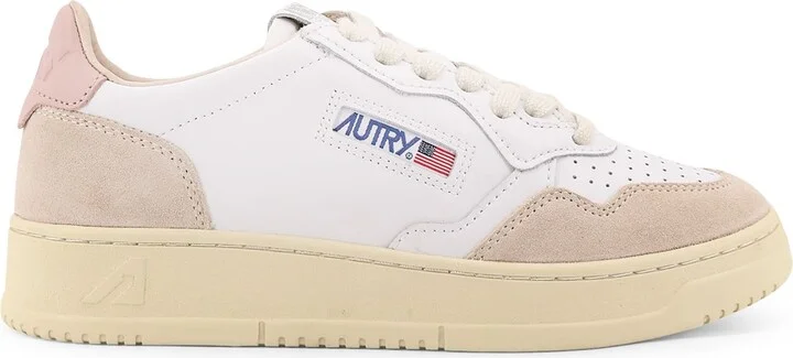 Medalist Low Leather Low-top Sneakers With Suede Inserts