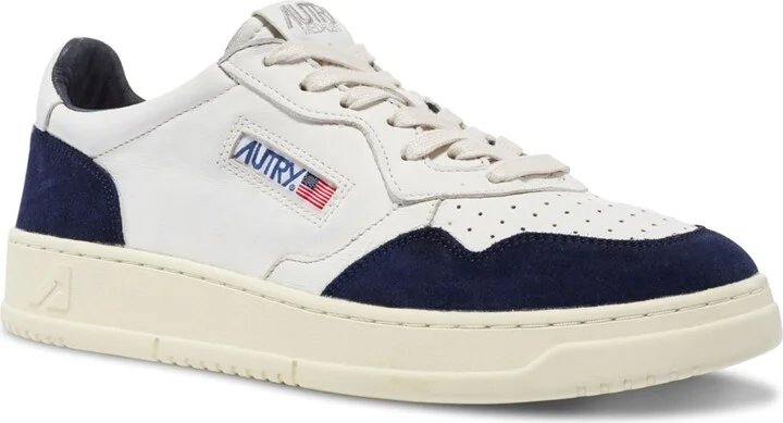 WHITE/ INK BLUE GOAT/ SUEDE