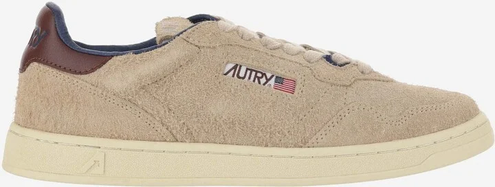 Medalist Low Sneakers In Suede Hair Sand Effect