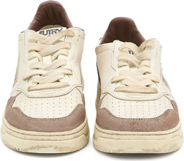 Medalist Low suede-insert leather sneakers - Image 3