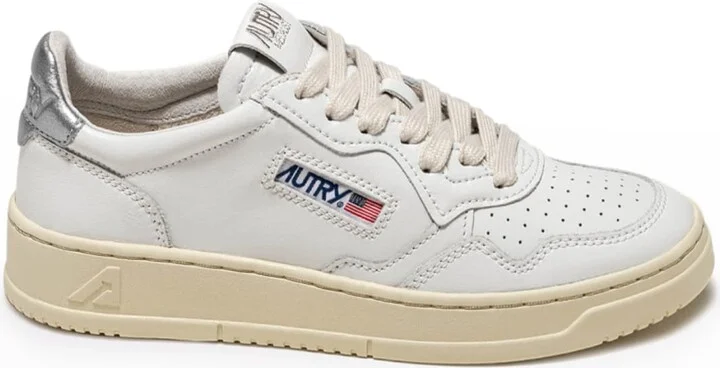 Medalist Low-Top Bicolor Leather Sneakers - Image 7