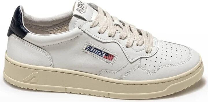 Medalist Low-Top Bicolor Leather Sneakers - Image 3