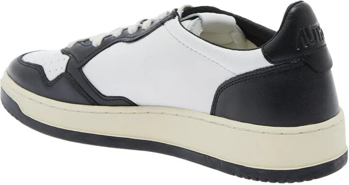 'Medalist Low-Top' White And Black Sneakers With Side Logo In Leather Man - Image 2