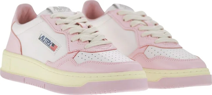 Medalist Low - Two-tone Leather Sneakers - Image 4