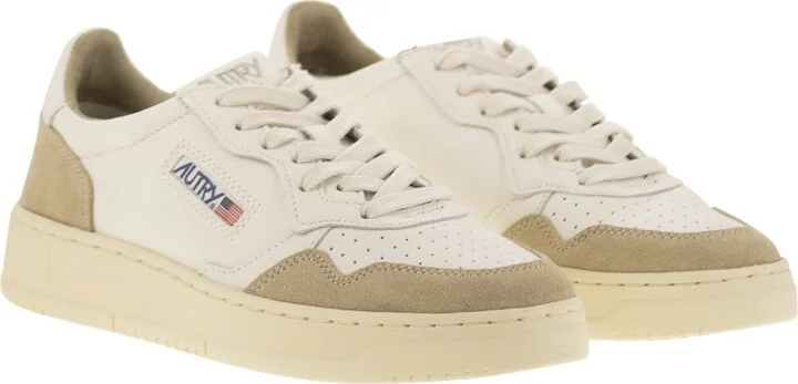 Medalist Low - Two-tone Leather Sneakers - Image 4