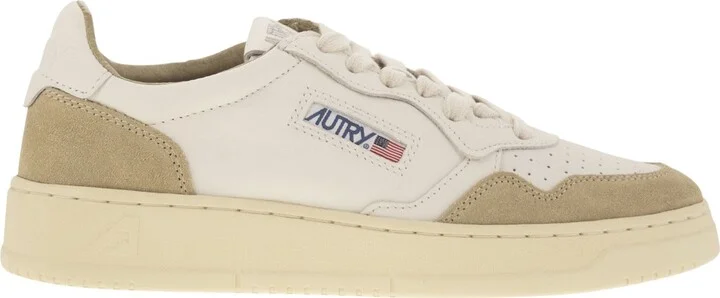 Medalist Low - Two-tone Leather Sneakers