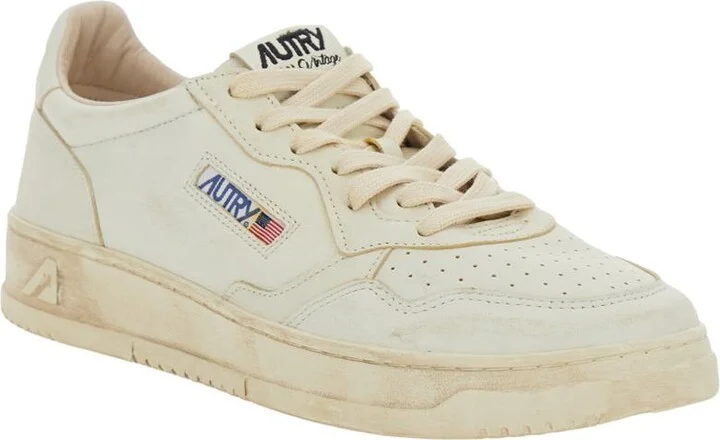 'Medalist Low' White Low Sneakers With Logo Detail In Leather Man - Image 2