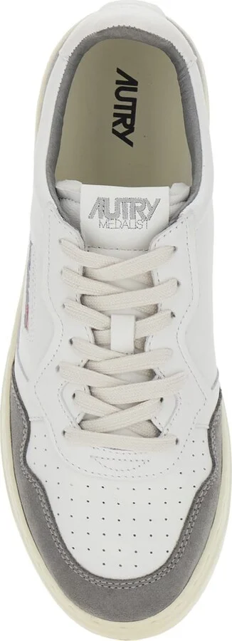 'medalist Low' White Low Top Sneakers With Side Logo Detail In Leather Man - Image 4