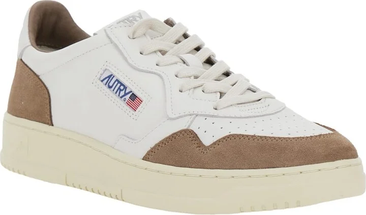 'medalist Low' White Low Top Sneakers With Side Logo Detail In Leather Man - Image 2