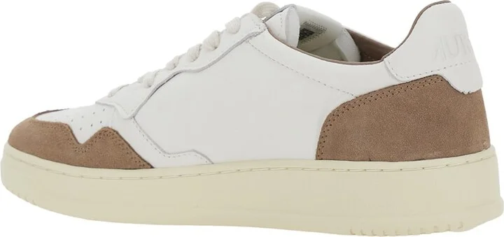 'medalist Low' White Low Top Sneakers With Side Logo Detail In Leather Man - Image 3