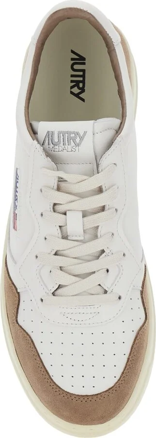 'medalist Low' White Low Top Sneakers With Side Logo Detail In Leather Man - Image 4