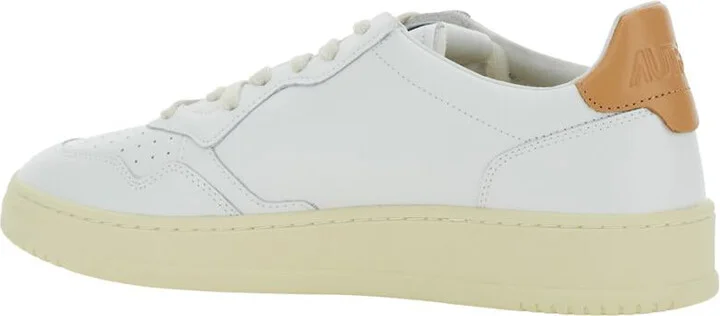 'Medalist Low' White Sneakers With Contrasting Heel Tab In Leather Man - Image 3