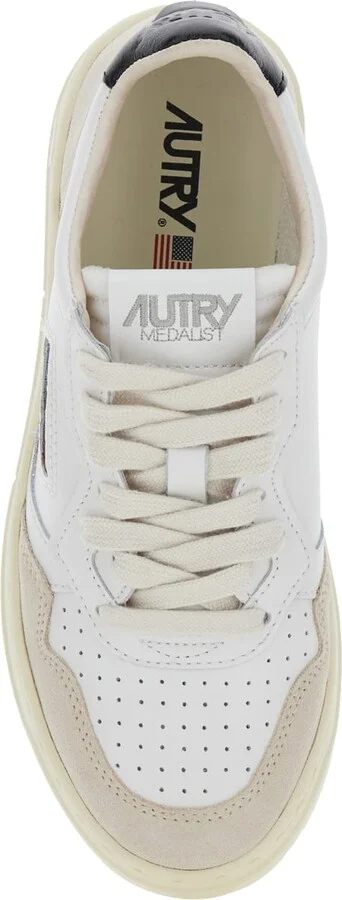 'medalist Low' White Sneakers With Logo Detail And Heel Tab In Leather Woman - Image 4