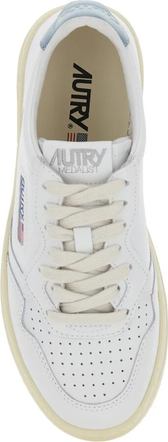 'Medalist Low' White Sneakers With Logo Detail And Heel Tab In Leather Woman - Image 4