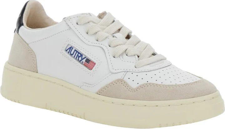 'Medalist Low' White Sneakers With Logo Detail And Heel Tab In Leather Woman - Image 2