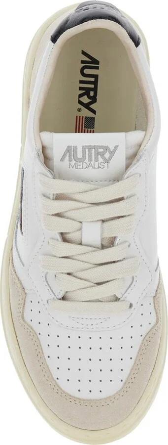'Medalist Low' White Sneakers With Logo Detail And Heel Tab In Leather Woman - Image 4