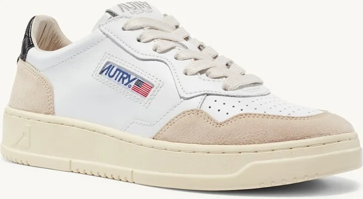 Medalist Lowleat Suede Wht Blk - Image 2