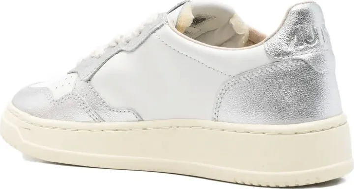 Medalist metallic-panel leather sneakers - Image 3