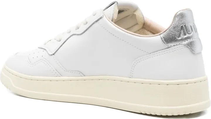 Medalist metallic-patch leather sneakers - Image 3