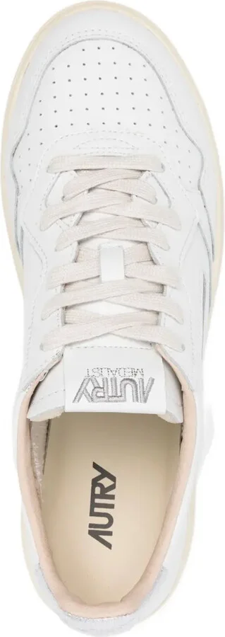 Medalist metallic-patch leather sneakers - Image 4