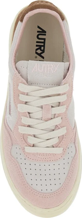 'Medalist' Multicolor Low Top Sneakers With Logo Detail In Leather And Suede Woman - Image 4