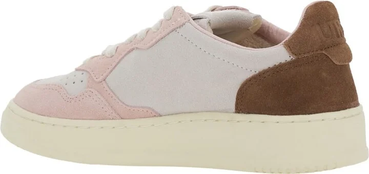 'medalist' Multicolor Low Top Sneakers With Logo Detail In Leather And Suede Woman - Image 3