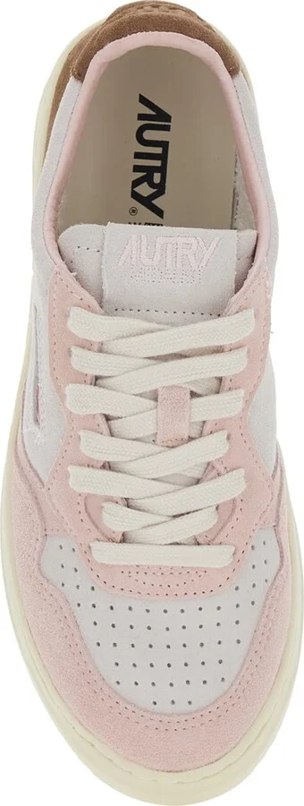 'medalist' Multicolor Low Top Sneakers With Logo Detail In Leather And Suede Woman - Image 4