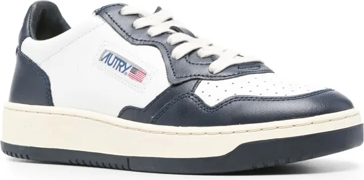 Medalist panelled leather sneakers - Image 2
