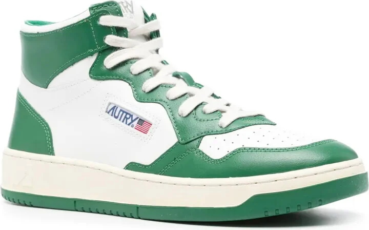 Medalist panelled leather sneakers - Image 2