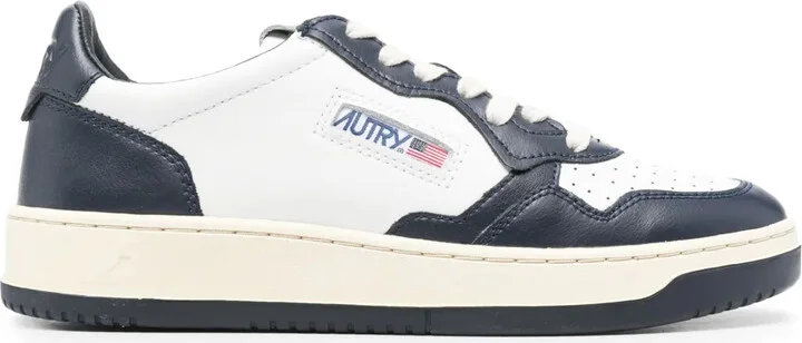 Medalist panelled leather sneakers