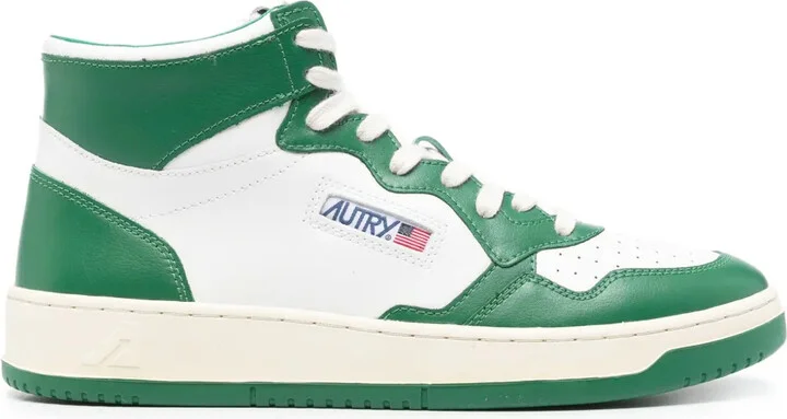Medalist panelled leather sneakers
