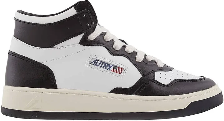 Medalist Panelled Leather Sneakers