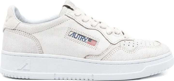 Medalist perforated leather sneakers