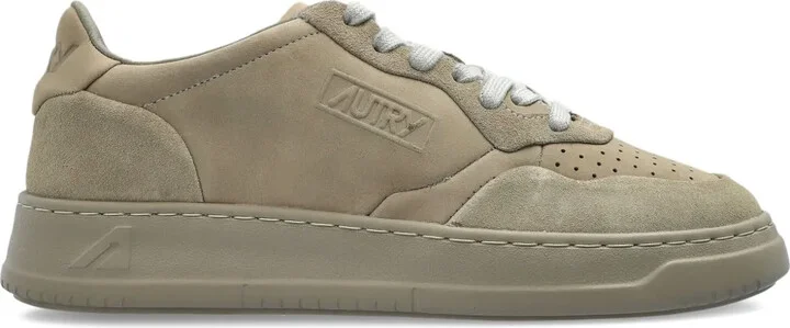 Medalist perforated suede sneakers