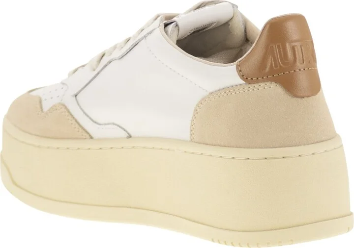 Medalist Platform - Leather And Suede Trainers - Image 3