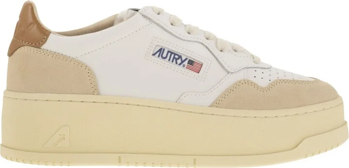 Medalist Platform - Leather And Suede Trainers