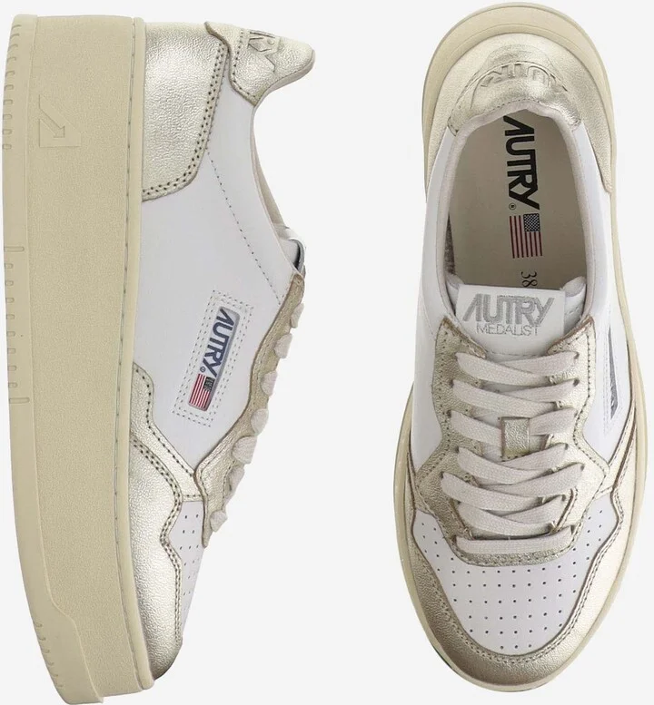 Medalist Platform Leather Sneakers - Image 2