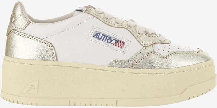 Medalist Platform Leather Sneakers