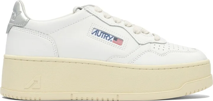 Medalist Platform Sneakers & Slip-On White