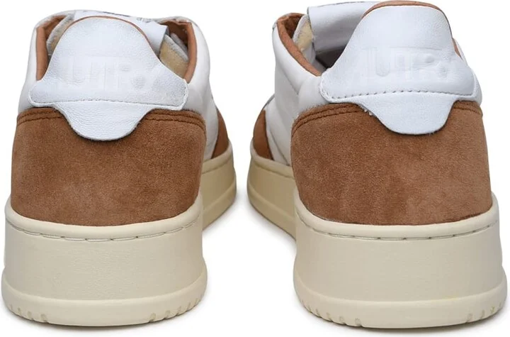 'medalist' Sneakers In Goat Leather And White Suede - Image 4