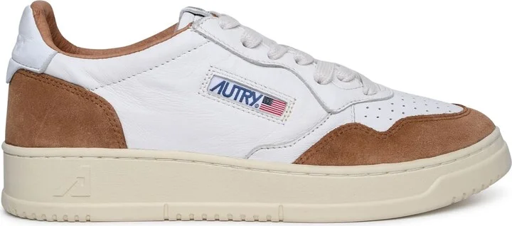 'medalist' Sneakers In Goat Leather And White Suede