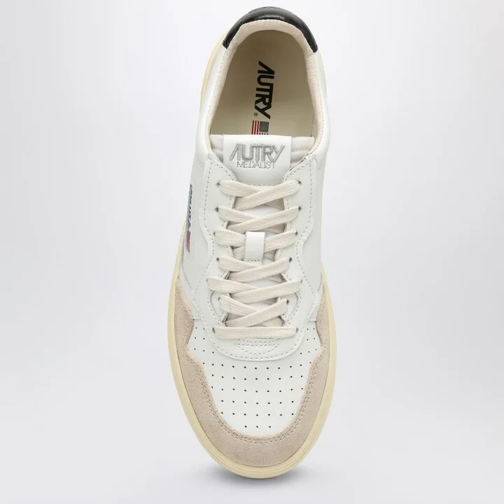 Medalist Sneakers In White\/black Leather - Image 3