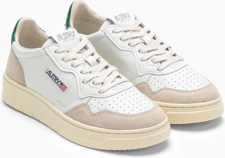 Medalist Sneakers In White\/green Leather And Suede - Image 2