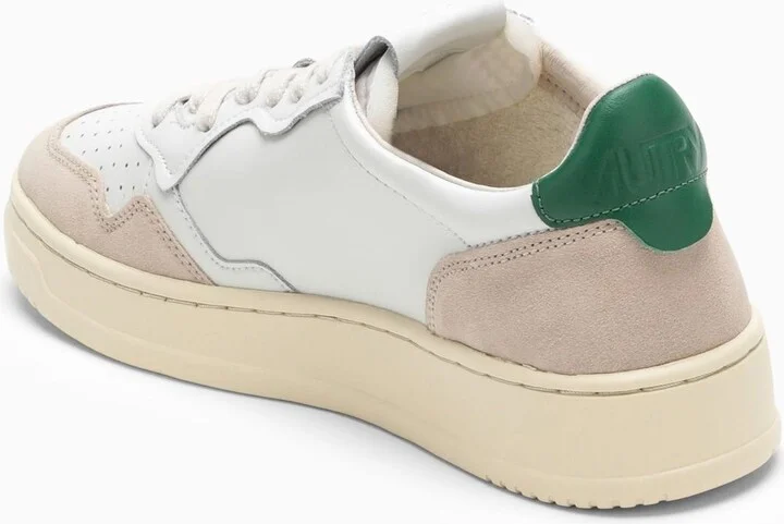 Medalist Sneakers In White\/green Leather And Suede - Image 4