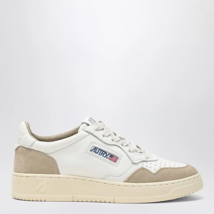 Medalist sneakers white/beige suede