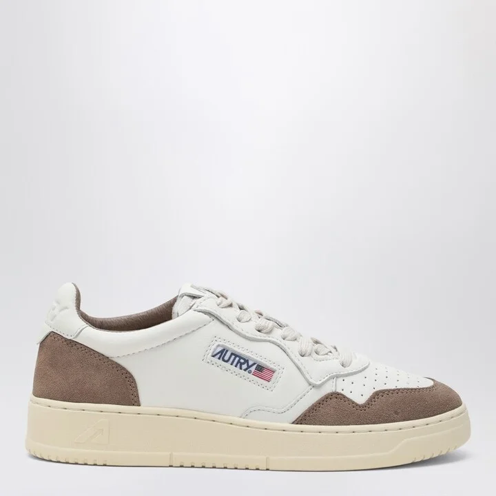 Medalist sneakers white/brown suede