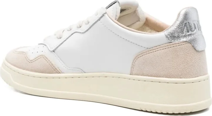 Medalist suede-panel leather sneakers - Image 3